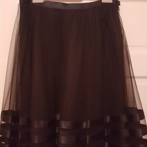 Armani Collezioni Black A-Line Skirt